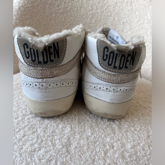 GG GOLDEN GOOSE mid star classic shearling white beige size 37 pre owned - Picture 11 of 16